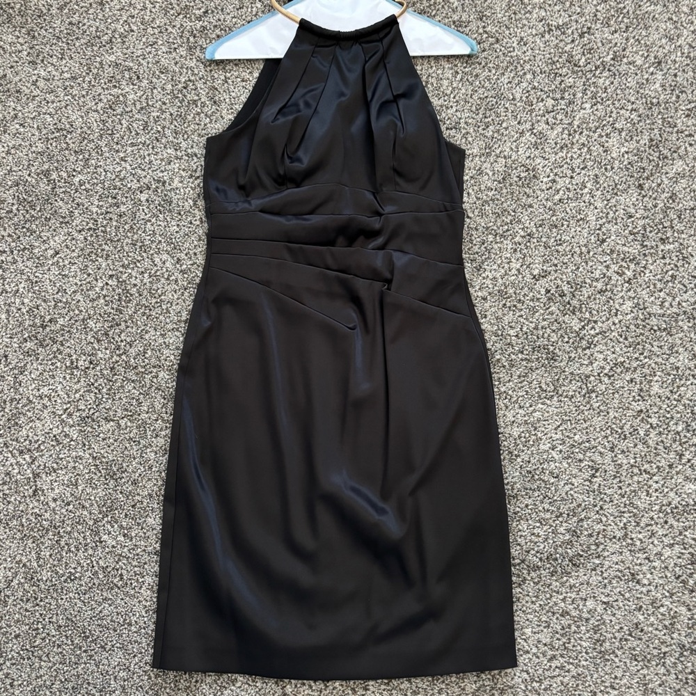 Eliza J Black Halter Sheath Dress